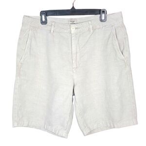 Flint And Tinder Shorts Men's 34 365 Chino Cotton Linen Casual Natural Khaki